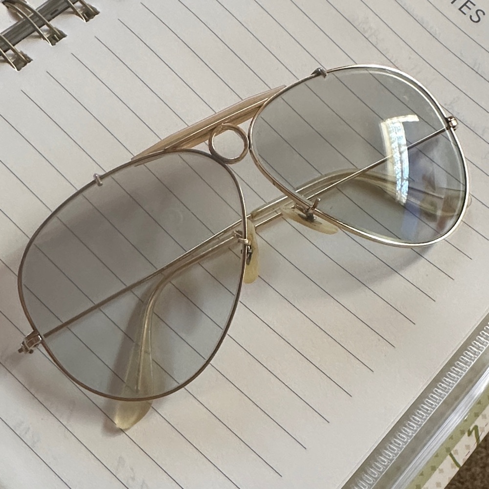 Vintage B&L Ray Ban Sunglasses Gold Aviator
